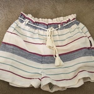 Urban Outfitter Paper Bag Striped Shorts